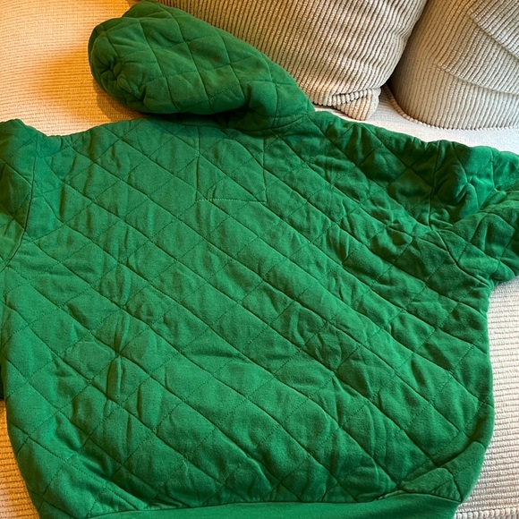 Aviator Nation Green Quilted Hoodie - Picture 15 of 15